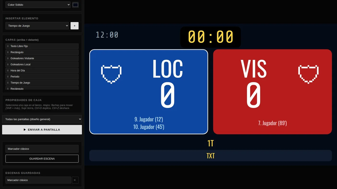 Diseñador visual con un marcador en azul y rojo