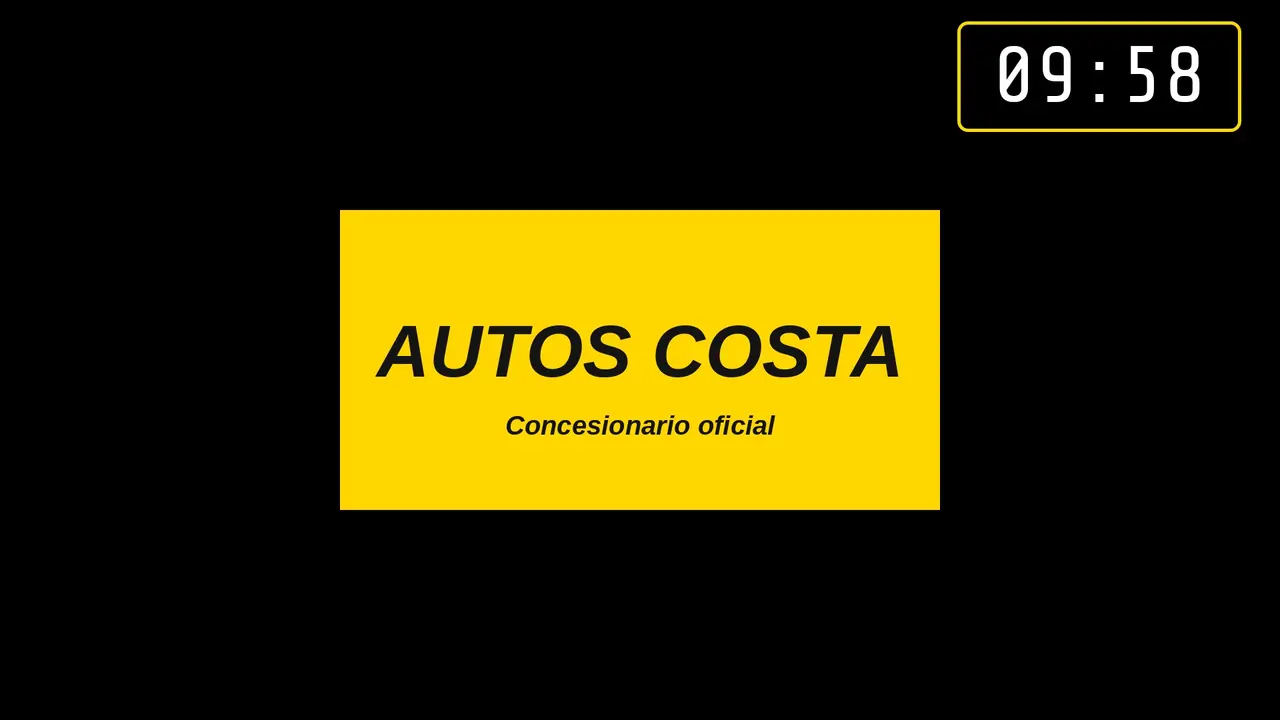 Descanso con patrocinador y la cuenta atrás en la esquina